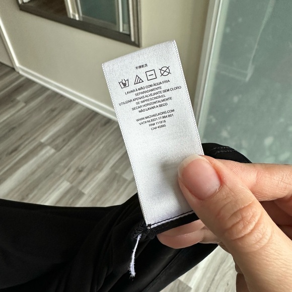 MICHAEL Michael Kors Black Dress with Gold Detail - Picture 9 of 10